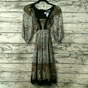 Boho chic paisley gypsy dress